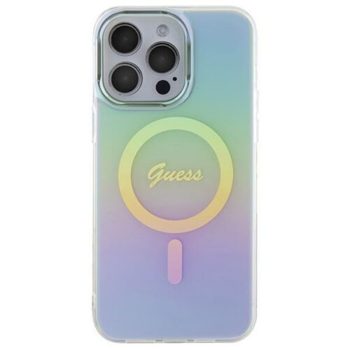 Guess GUHMP15LHITSQ iPhone 15 Pro 6.1" türkizkék/türkiz keménytok IML Irizáló MagSafe - Image 2