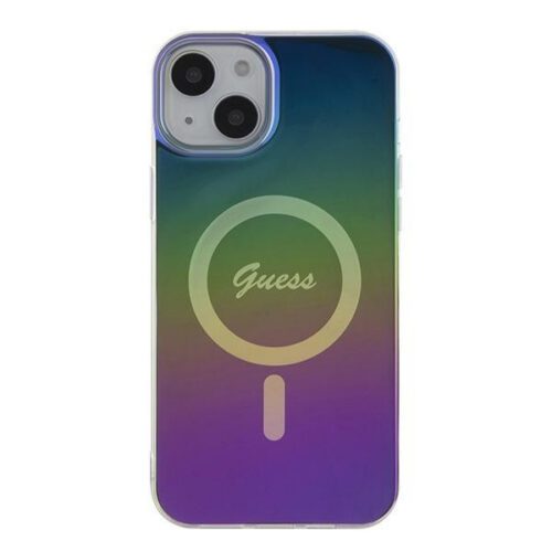 Guess GUHMP15SHITSK iPhone 15 6.1" szivárványos keménytok IML Irizáló MagSafe - Image 2