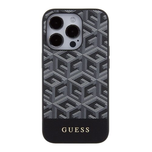 Guess GUHMP15XHGCFFSEK iPhone 15 Pro Max 6.7" fekete keménytok GCube csíkos MagSafe - Image 2