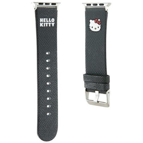 Hello Kitty óraszíj HKAWMPGKKHK Apple Watch 38/40/41mm fekete szíj Kitty Head Kitty Head - Image 2