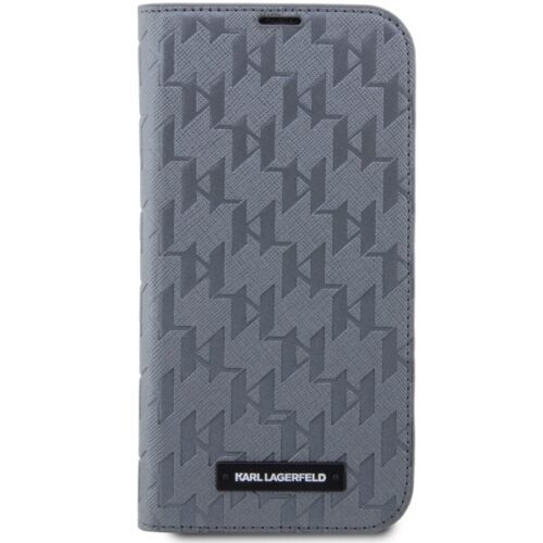 Karl Lagerfeld KLBKP14XSAKLHPG iPhone 14 Pro Max 6.7" könyvtok ezüst Saffiano monogram - Image 2
