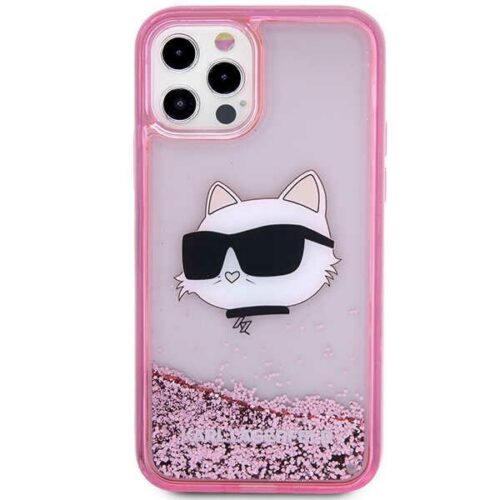1" rózsaszín keménytok Glitter Choupette fej