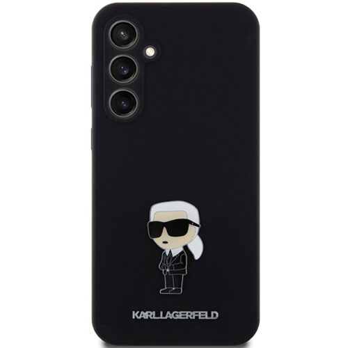 Karl Lagerfeld KLHCS23FEMHKNPK S23 FE S711 fekete Szilikon Ikonik fém kitűző tok - Image 2