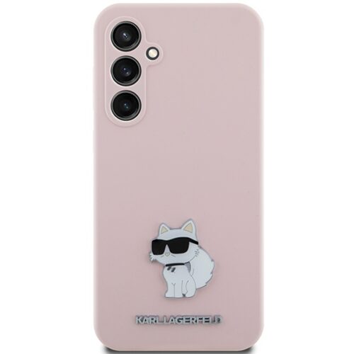 Karl Lagerfeld KLHCS23FESMHCNPP S23 FE S711 pink szilikon Choupette fém kitűző tok - Image 2