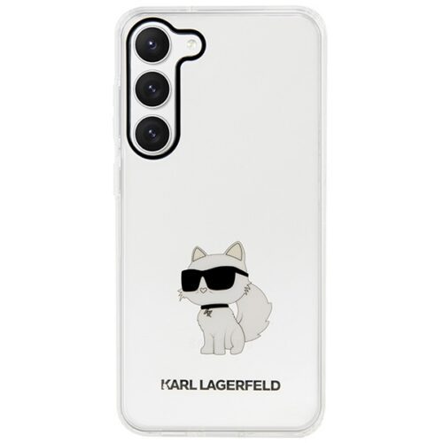 Karl Lagerfeld KLHCS23MHNCHTCT Samsung Galaxy S23+ S916 átlátszó keménytok ikonikus Choupette ikonikus - Image 2