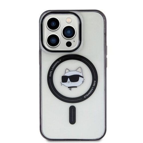 Karl Lagerfeld KLHMP15LHCHNOTK iPhone 15 Pro 6.1" átlátszó keménytok IML Choupette's Head MagSafe IML Choupette's Head MagSafe - Image 2