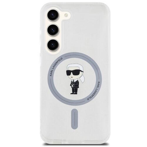 Karl Lagerfeld KLHMS23SHFCKNOT Samsung Galaxy S23 átlátszó keménytok IML ikonikus MagSafe - Image 2