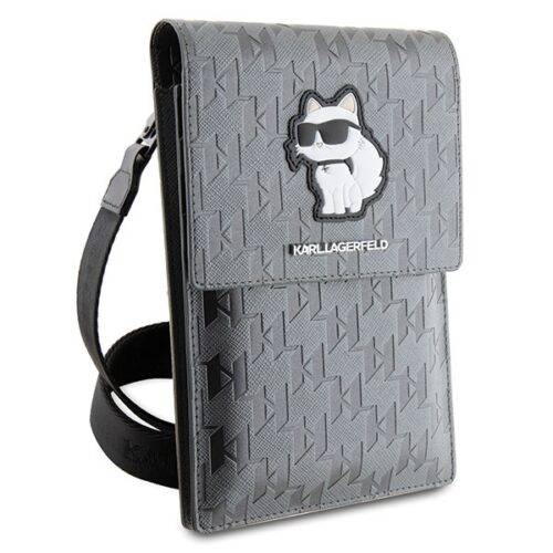 Karl Lagerfeld táska KLWBSAKHPCG ezüst Saffiano Monogram Choupette saffiano/ezüst - Image 2