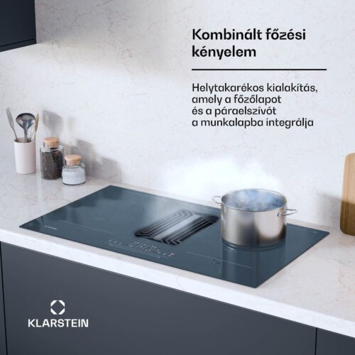 indukciós tűzhely + DownAir-páraelszívó