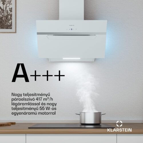 Klarstein BigBite ferde páraelszívó | elszívó és keringtető üzemmód | biztonsági üveg | 417m³/h | 60cm - Image 2