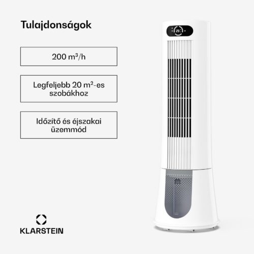 Klarstein Frost léghűtő vízhűtéssel | 200 m³/h | 7 l | 20 m² | 2 hűtőcsomag | 4 üzemmód | 45 W - Image 2