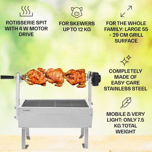 forgó grill nyárssal