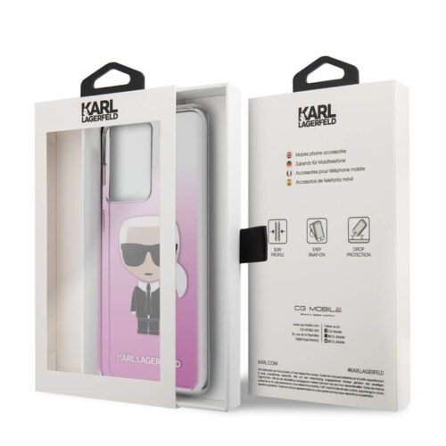 Samsung S20 Ultra KARL LAGERFELD KLHCS69TRDFKPI TPU Hátlap - Rózsaszín - Image 2