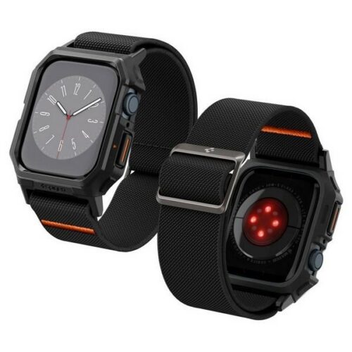 Spigen Lite Fit PRO Apple Watch 4/5/6/7/ 8/9/SE 44/45mm fekete csereszíj