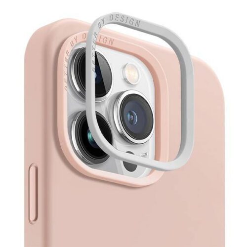 UNIQ etui Lino Hue iPhone 15 Pro 6.1" Magclick Charging rózsaszín tok - Image 2