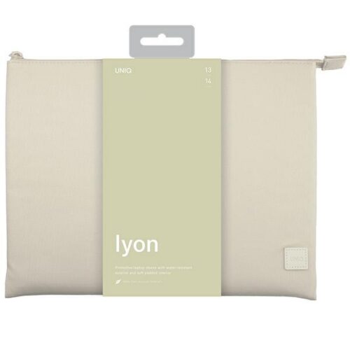 UNIQ etui Lyon laptop Sleeve 14" világos bézs Vízálló RPET - Image 2