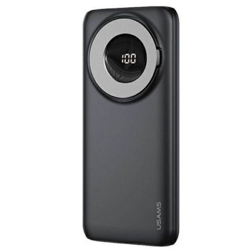 USAMS Powerbank PB62 10000mAh 20W QC3.0+PD mágneses vezeték nélküli gyorstöltés fekete 10KCD17101 (US-CD171)