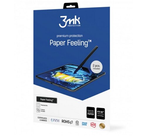 3MK PAPER FEELING képernyővédő fólia 2db (full screen