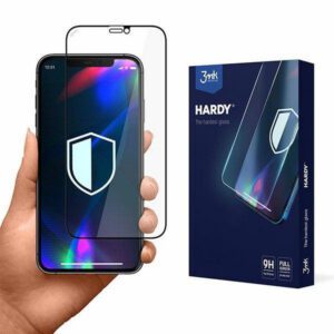 3mk Hardy edzett üveg fekete szegéllyel iPhone 12 Pro Max
