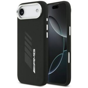 AMG szilikon túlméretezett Rhombs MagSafe tok iPhone Airhez Fekete