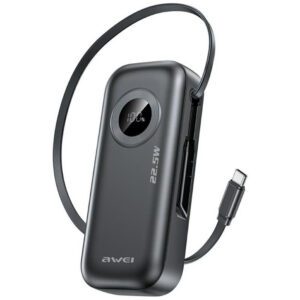 AWEI PA-9 powerbank 10000mAh 22.5W - fekete