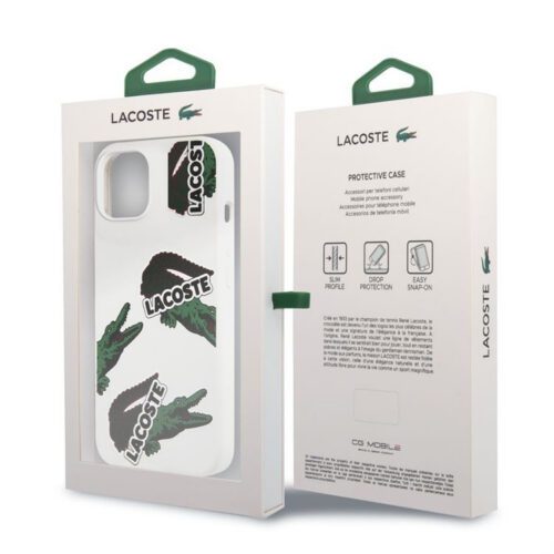 Apple iPhone 13 Lacoste LCHCP13MOW Liquid Hátlap - Fehér - Image 2