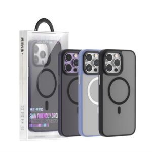 Apple iPhone 14 Pro TG Skin Friendly Drop Magsafe Hátlap - Lila