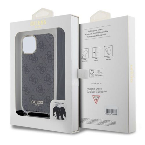 Apple iPhone 15 GUESS GUHCP15SSHC4SEK IML Hátlap - Fekete - Image 2