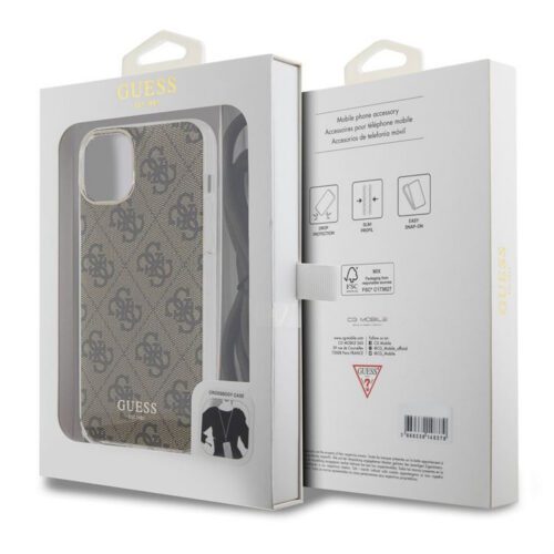 Apple iPhone 15 GUESS GUHCP15SSHC4SEW IML Hátlap - Barna - Image 2