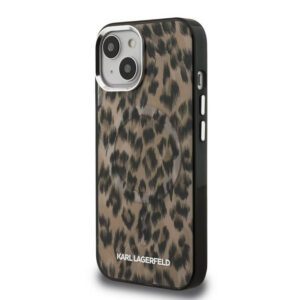 Apple iPhone 15 KARL LAGERFELD KLHMP15SHDLEOICW Magsafe IML Hátlap - Barna