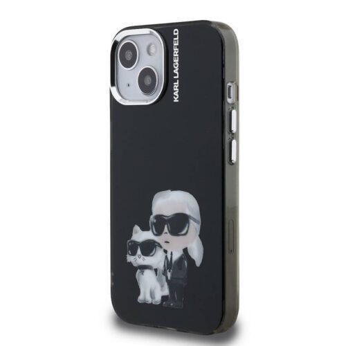 Apple iPhone 15 KARL LAGERFELD KLHMP15SHMKCAQK IML Hátlap - Fekete