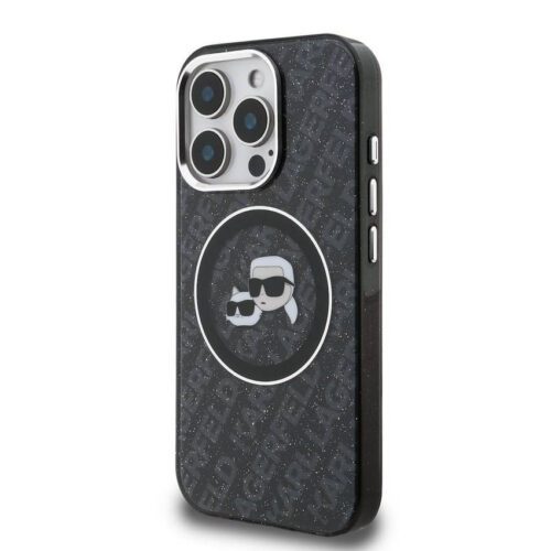 Apple iPhone 15 Pro KARL LAGERFELD KLHMP15LHMKBKCHK Magsafe IML Hátlap - Fekete