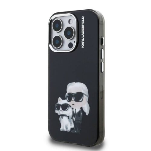 Apple iPhone 15 Pro KARL LAGERFELD KLHMP15LHMKCAQK IML Hátlap - Fekete