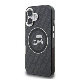 Apple iPhone 16 KARL LAGERFELD KLHMP16SHMKBKCHK Magsafe IML Hátlap - Fekete