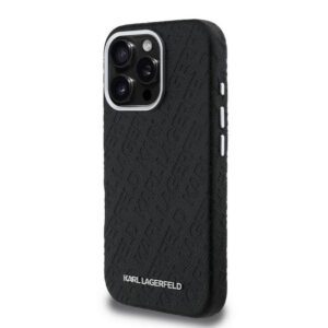 Apple iPhone 16 Pro KARL LAGERFELD KLHMP16LPGKLFOFK Magsafe Hátlap - Fekete