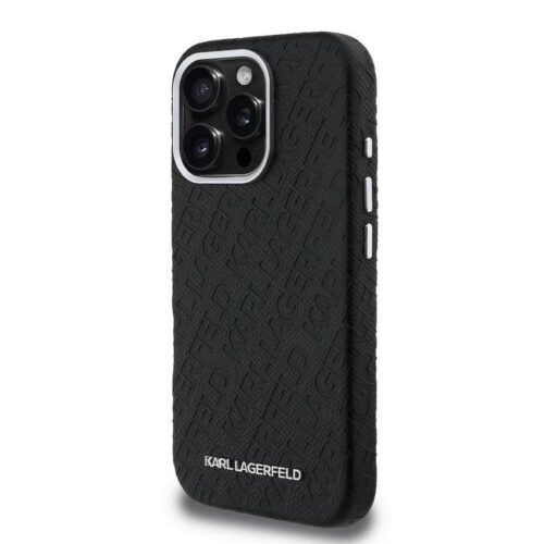 Apple iPhone 16 Pro KARL LAGERFELD KLHMP16LPGKLFOFK Magsafe Hátlap - Fekete