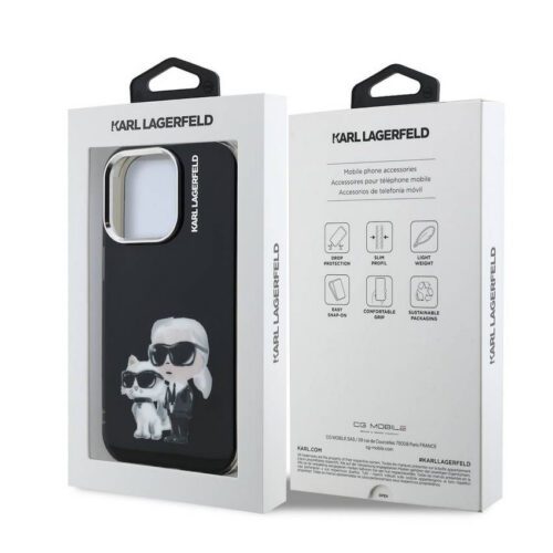 Apple iPhone 16 Pro Max KARL LAGERFELD KLHMP16XHMKCAQK IML Hátlap - Fekete - Image 2