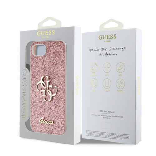 Apple iPhone 16e GUESS GUHCPSE4HG4SGP Hátlap - Rózsaszín - Image 2