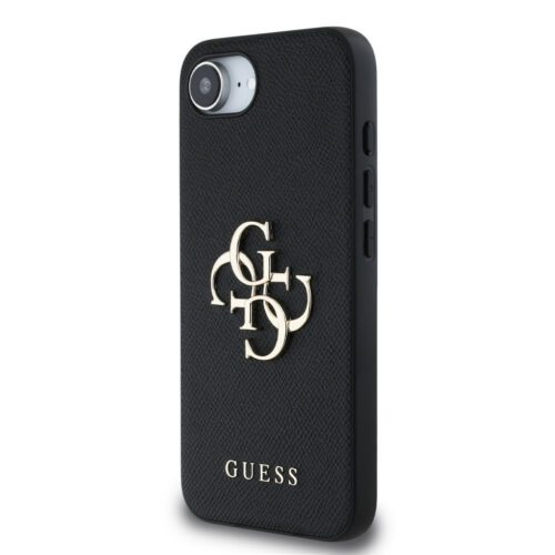 Apple iPhone 16e GUESS GUHCPSE4PGT4MBK Hátlap - Fekete