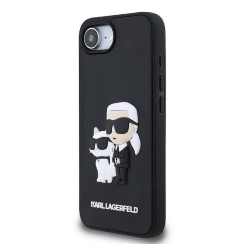 Apple iPhone 16e KARL LAGERFELD KLHCPSE43DRKCNK Hátlap - Fekete