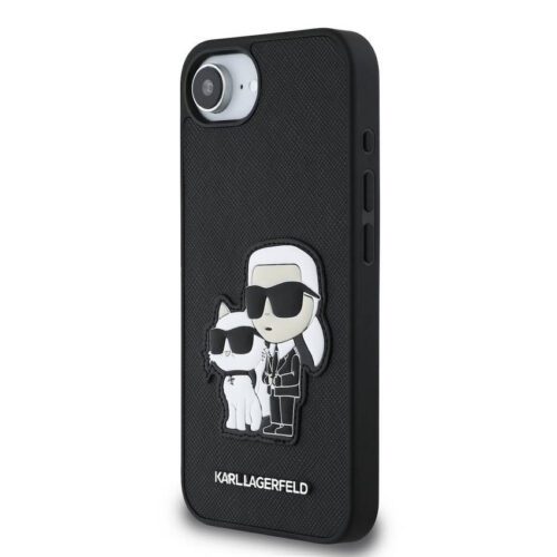 Apple iPhone 16e KARL LAGERFELD KLHCPSE4SANKCPK Hátlap - Fekete
