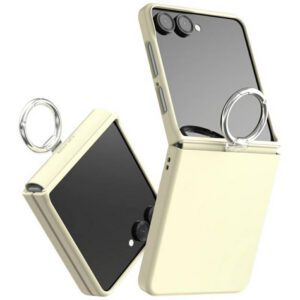 Araree Aero Flex R East-Grip Ring tok Samsung Galaxy Z Flip7 - krémszín