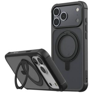 Araree Duple M Stand MagSafe tok iPhone 17 Pro Max-hoz fekete