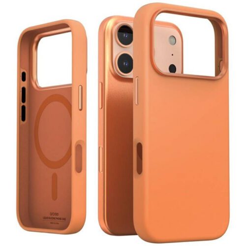 Araree Typo Skin M MagSafe tok iPhone 17 Pro narancssárga színhez