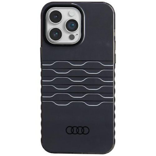 Audi AU-IMLMIP14PM-A6/D3-BK IML MagSafe-kompatibilis keménytok iPhone 14 Pro Max - fekete