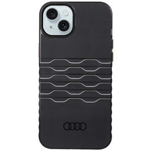 Audi AU-IMLMIP15M-A6/D3-BK IML MagSafe-kompatibilis keménytok iPhone 14 Plus/15 Plus - fekete