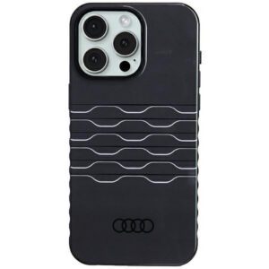 Audi AU-IMLMIP15PM-A6/D3-BK IML MagSafe-kompatibilis keménytok iPhone 15 Pro Max - fekete