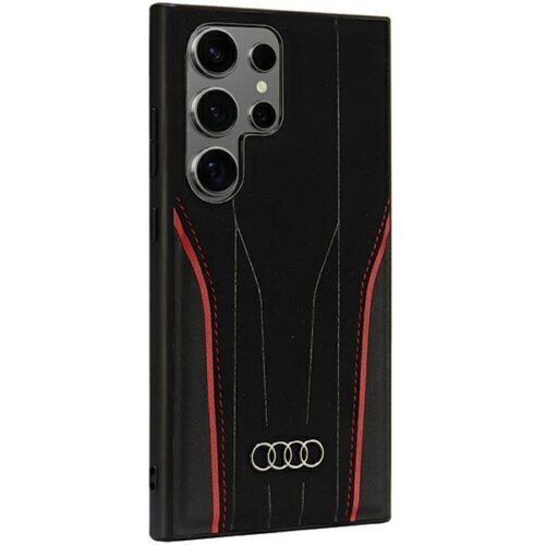 Audi AU-TPUPCS24U-R8/D3-RD MagSafe-kompatibilis keménytok Samsung Galaxy S24 Ultra - fekete-piros - Image 2
