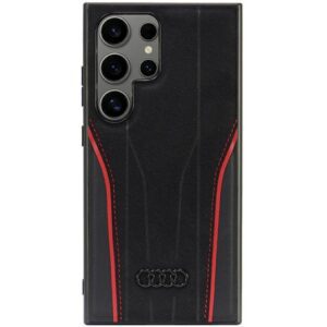 Audi AU-TPUPCS24U-R8/D3-RD MagSafe-kompatibilis keménytok Samsung Galaxy S24 Ultra - fekete-piros