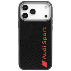Audi R8 Carbon Fiber MagSafe tok iPhone 17 Pro Max készülékhez fekete